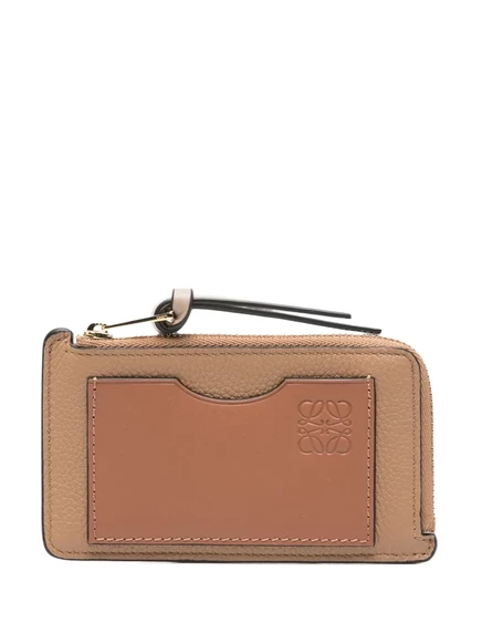 Женский кожаный кардхолдер Loewe, коричневый