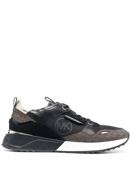 Кроссовки с низким берцем Michael Michael Kors Theo с монограммой и принтом Theo monogram  black