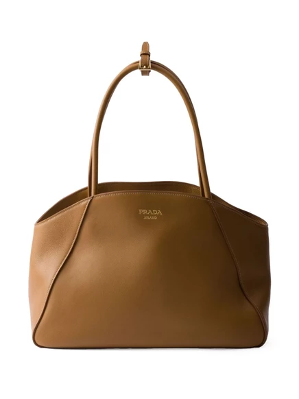 Сумка-тоут с логотипом Prada  brown