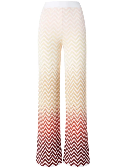 Зигзагообразные брюки Missoni white
