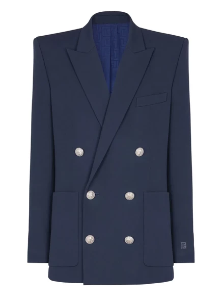 Мужской пиджак Balmain Grain de poudre, синий