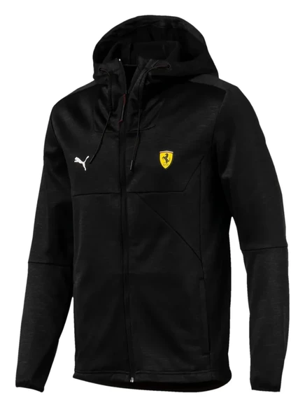 Мужская куртка Puma x Scuderia Ferrari Street Softshell с капюшоном, черная