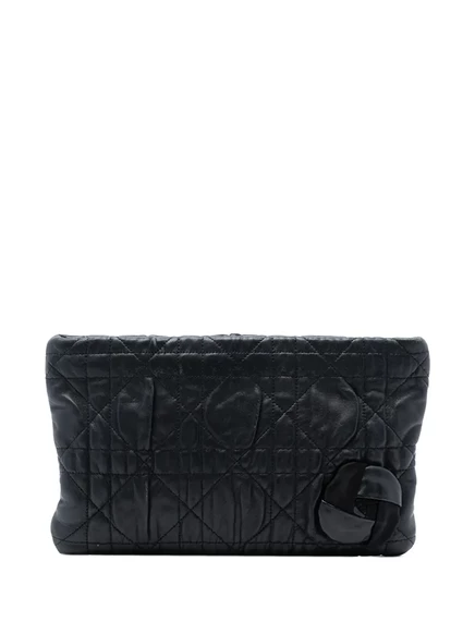 Женский клатч Christian Dior Cannage 2010, черный