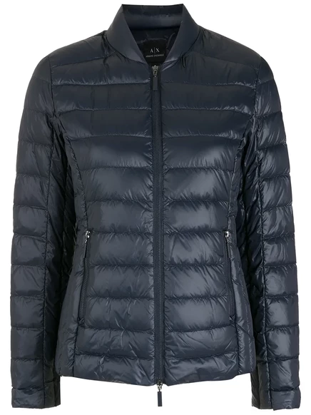 Женская пуховая куртка Armani Exchange, темно-синяя