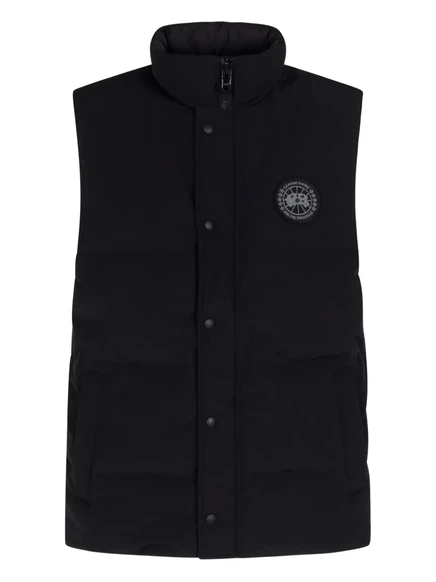Жилет из хлопковой смеси Canada Goose с имитацией шеи black