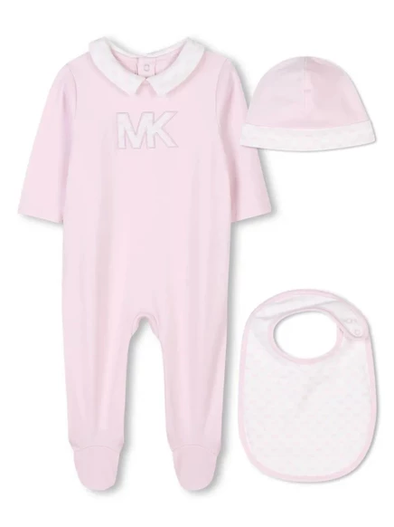 Пижама для девочки Michael Kors Kids из хлопка, розовая