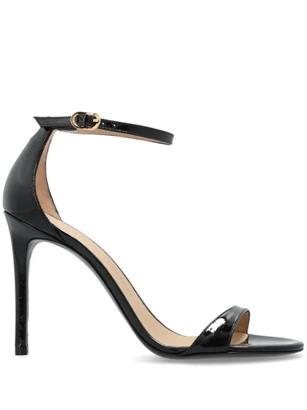 Кожаные сандалии Stuart Weitzman толщиной 100 мм black