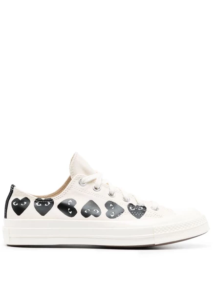 Парусиновые кроссовки Comme Des Garçons Play x Converse Chuck 70 neutrals