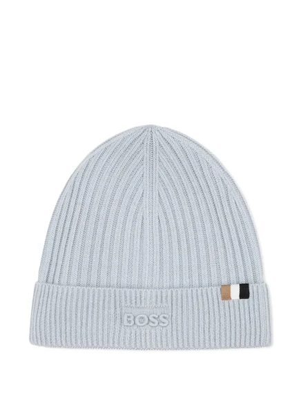 Детская шапочка в рубчик от BOSS Kidswear