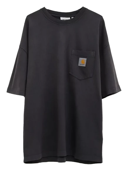 Мужская футболка Carhartt WIP Hudson с нагрудным карманом, черная