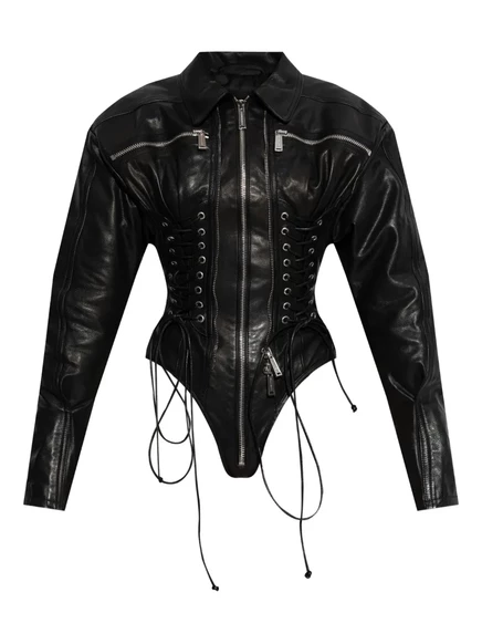 Куртка DSQUARED2 Ducati x D2 на молнии и шнуровке black