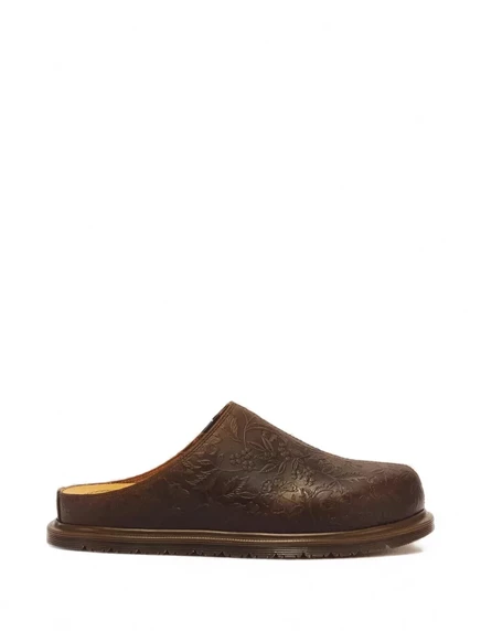 Мужские кожаные мюли Dr. Martens San, коричневые