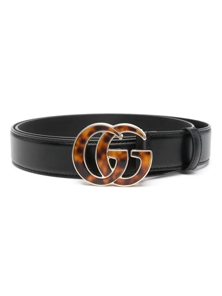Женский ремень Gucci GG Marmont из телячьей кожи, черный