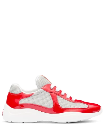 Кроссовки с низким верхом Prada America's Cup red