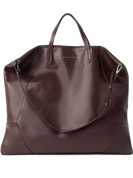 Большая сумка для покупок Brunello Cucinelli Duo red