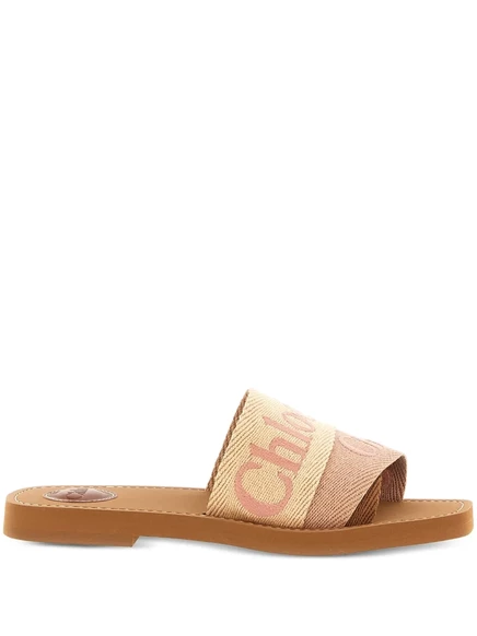 Женские мюли Chloé Woody, бежевые