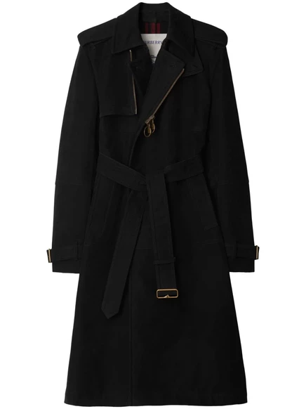 Мужское тренч-пальто Burberry с поясом, черное