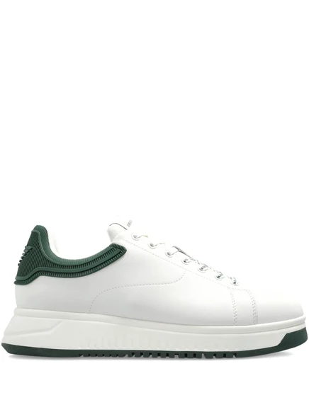 Кроссовки с аппликацией логотипа Emporio Armani white