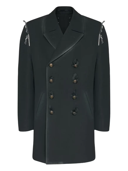 Мужская двубортная куртка Maison Margiela, черная