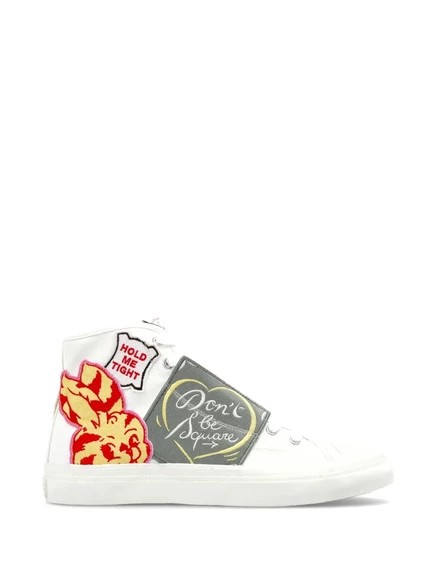 Мужские высокие кроссовки Kenzo Hoshi, белые