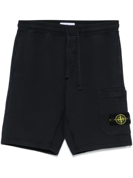 Спортивные шорты со значком Stone Island Compass-badge blue