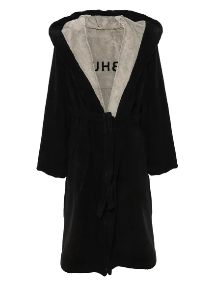 Унисекс халат Rick Owens жаккардовый, черный