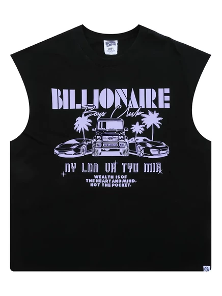 Мужская майка Billionaire Boys Club с принтом, черная