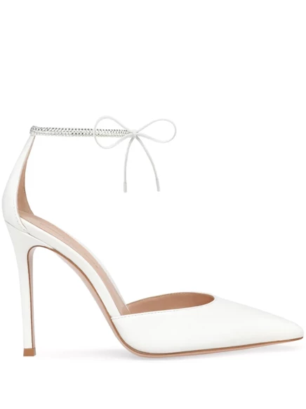 Женские туфли Gianvito Rossi Montecarlo D'Orsay 105 мм, белые