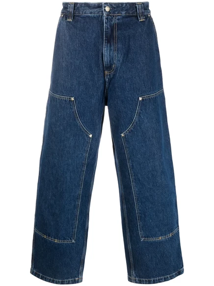 Мужские широкие джинсы Carhartt WIP Nash DK низкая посадка, индиго