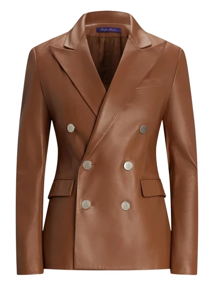 Женский блейзер Ralph Lauren Collection Camden, коричневый