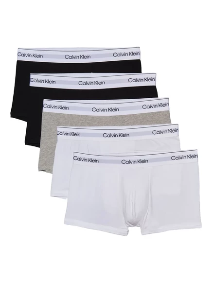 Мужские боксеры Calvin Klein, 5 шт., пояс с логотипом, черные