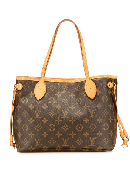 Сумка-тоут Neverfull PM, бывшая в употреблении у Louis Vuitton 2007 года выпуска, с монограммой brown