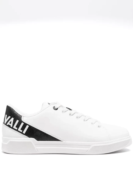Мужские кроссовки Just Cavalli Minimal Disp.2 кожаные, белые