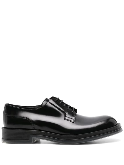Кожаные туфли-дерби Alexander McQueen с плавающей подошвой black