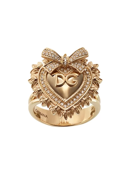 Женское кольцо Dolce&Gabbana Devotion с бриллиантом, золотое