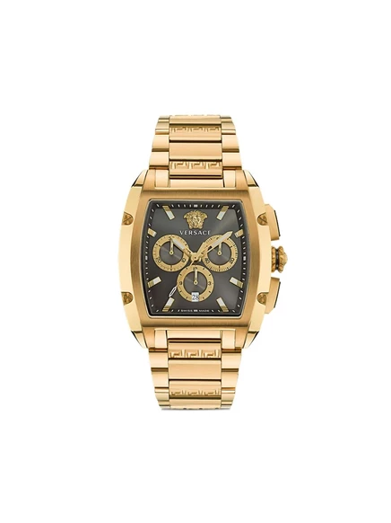 Мужские часы Versace Dominus 42 мм, золотистые