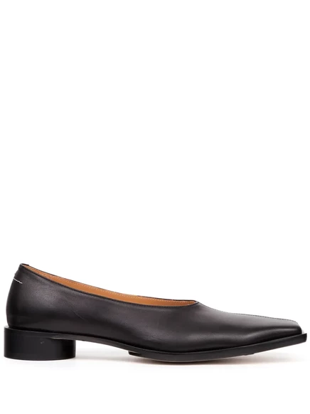 Балетные туфли MM6 Maison Margiela с квадратным носком  black