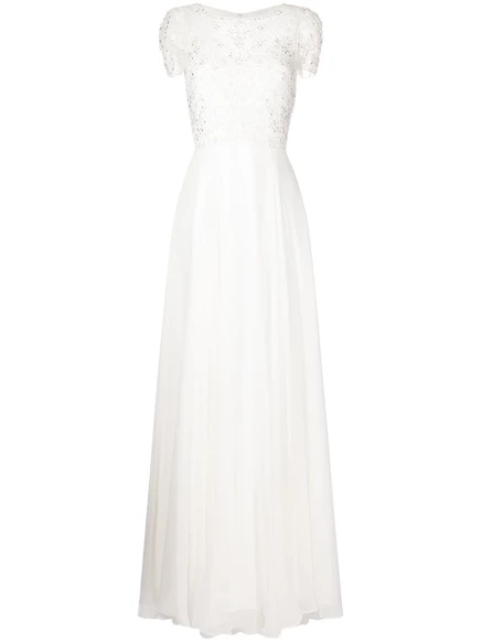 Женское платье Jenny Packham Albertine с кристаллами, белое