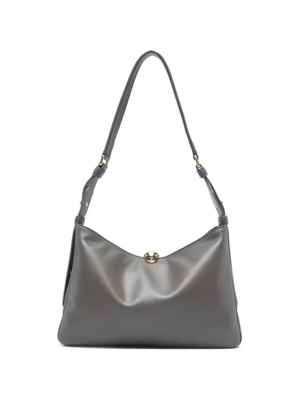 Сумка через плечо Furla urban-серая с объемными деталями