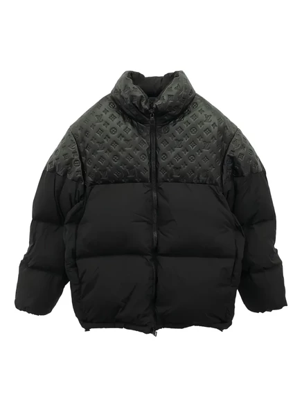 Мужской пуховик Louis Vuitton Pre-Owned в монограмме, черный