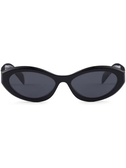 Солнцезащитные очки в овальной оправе Prada Eyewear Symbole black
