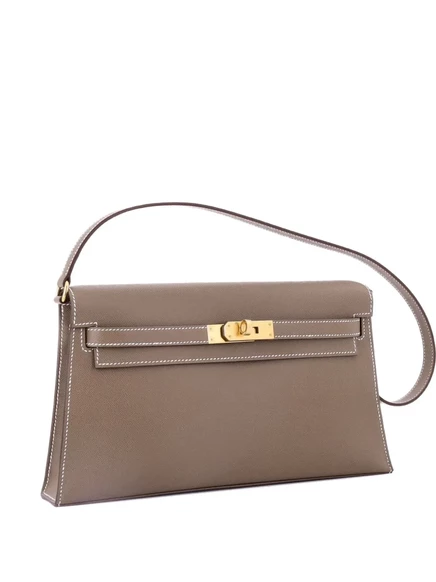 Женская сумка hermès kelly elan madame, серая