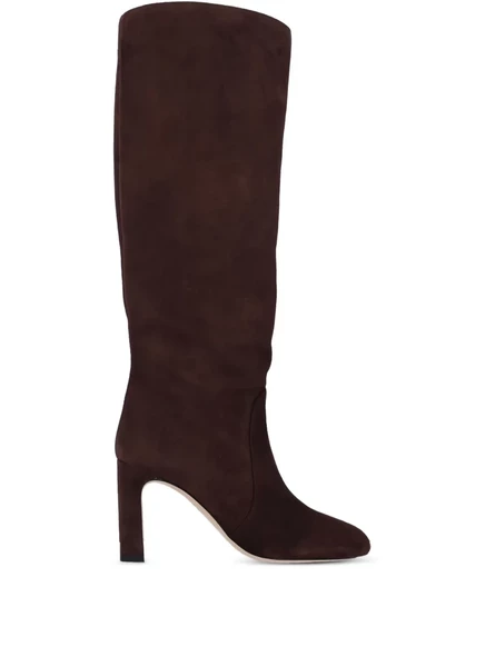 Женские сапоги Stuart Weitzman на блок-каблуке 85 мм, коричневые
