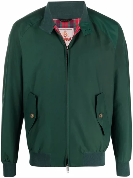 Мужская куртка Baracuta G9 Harrington на молнии, темно-зеленая