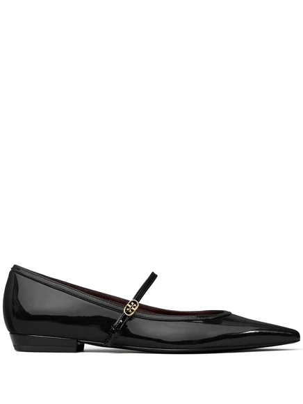 Женские балетки Tory Burch Double T, черные