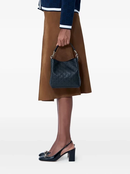 Женская сумка-тоут Gucci Small GG Emblem, черная