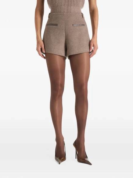 Женские шерстяные шорты Manière De Voir Tanya, коричневые