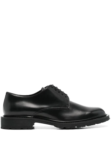 Мужские лоферы Saint Laurent Vaughn 20 из кожи, черные