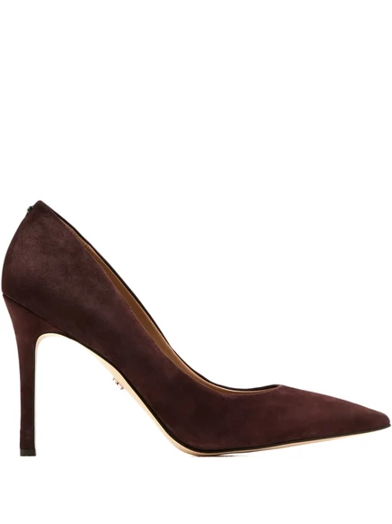 Замшевые туфли-лодочки на каблуке Sam Edelman brown