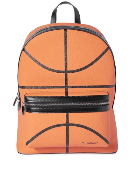 Мужской рюкзак Off-White Basketball кожаный, оранжевый